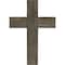 Ekena Millwork 16"W x 24"H x 1 1/2"D Vintage Farmhouse Cross, Barnwood Decor Collection, Reclaimed Grey DECR016X024X1500CRSGY - alternate 1